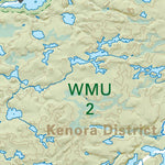 NWON46 Caribou Falls - Northwestern Ontario Topo