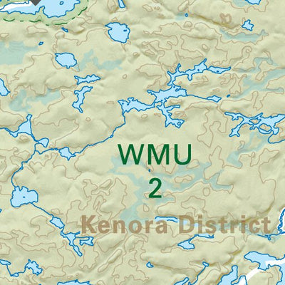 NWON46 Caribou Falls - Northwestern Ontario Topo