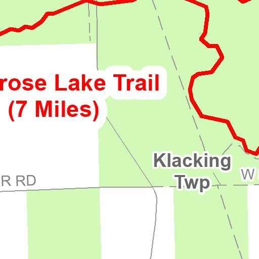 Ambrose Lake Trail Map by MI DNR Avenza Maps