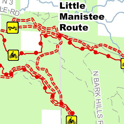 Little Manistee Motorcycle Trail And Route South