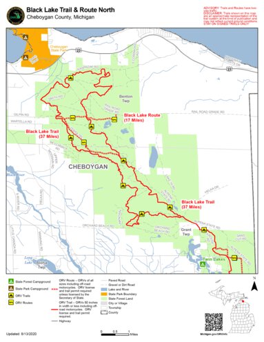Black Lake Trail And Route North