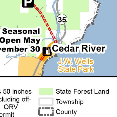 Forest Island Route And Trail