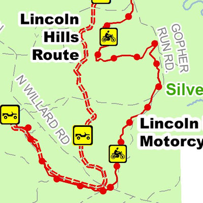 Lincoln Hills Motorcycle Trail And Route