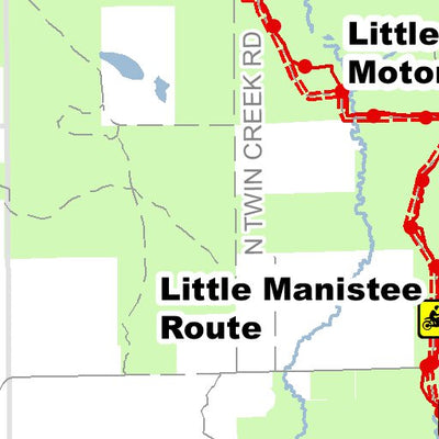 Little Manistee Motorcycle Trail And Route North