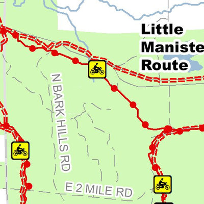 Little Manistee Motorcycle Trail And Route North