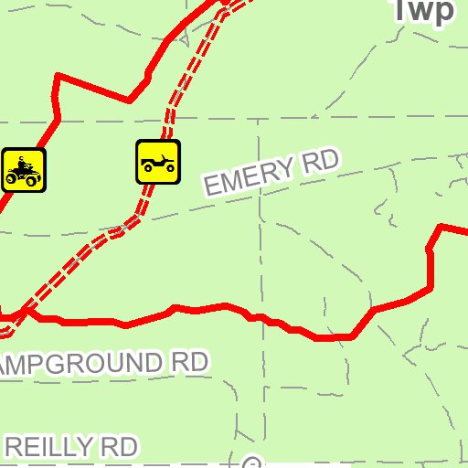 St Helen Trail And Route West Map by MI DNR Avenza Maps