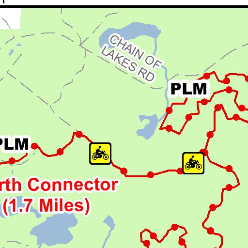 Porterfield Lake Motorcycle Trail Map by MI DNR Avenza Maps