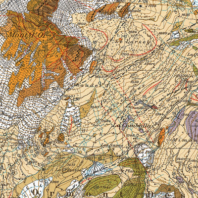 Les Mosses, 1:25,000 GA