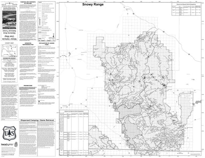 Medicine Bow NF - Snowy Range - Laramie and Brush Creek - Hayden Ranger Districts - MVUM Preview 1
