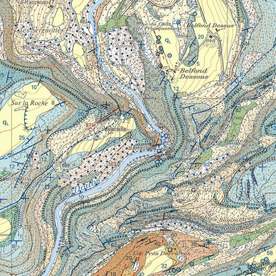 Bellelay-Saignelégier, 1:25,000 GA