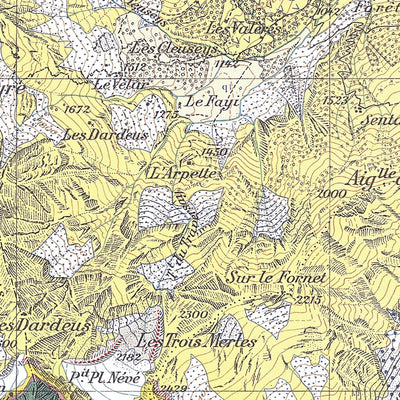 Val-d'Illiez, 1:25,000 GA