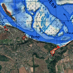 Канівське водосховище. Карта до затоплення