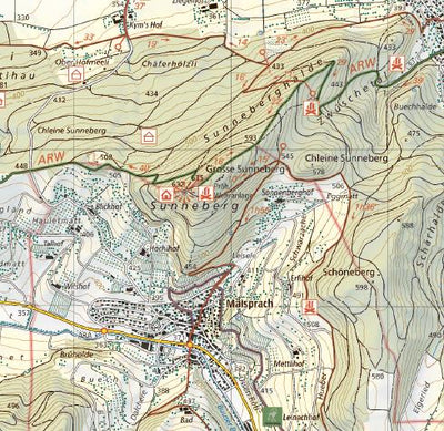 Region Basel Ost, 1:25'000, Hiking Map