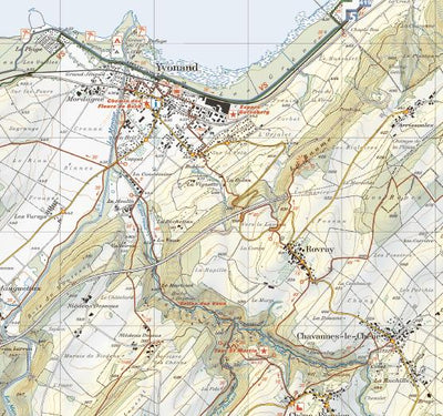 Yverdon-les-Bains Région, 1:25‘000, Hiking Map