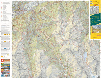 Val d'Herens, 1:25'000, Hiking Map