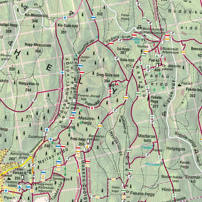 KESZTHELYI-HEGYSÉG turistatérkép / tourist map