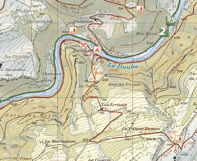 Franches-Montagnes Freiberge, 1:25‘000, Hiking Map