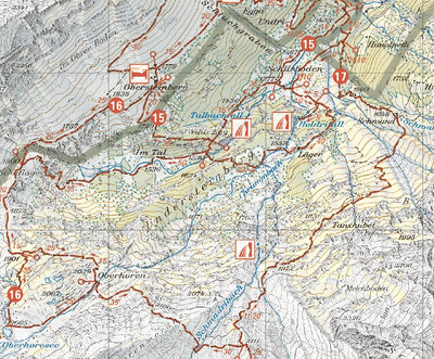 Lauterbrunnental, 1:25‘000, Hiking Map