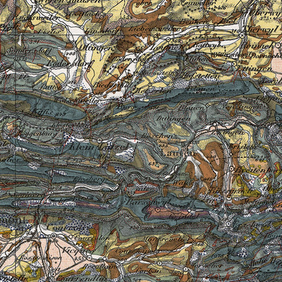 Basel - Bern, 1:200,000 General Geology