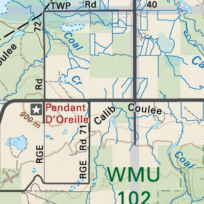 SOAB07 Pakowki Lake - Southern Alberta Topo