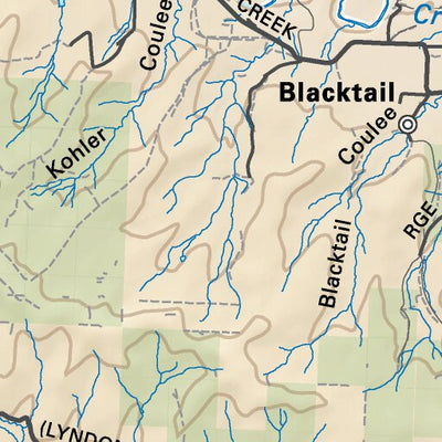 SOAB20 Claresholm - Southern Alberta Topo