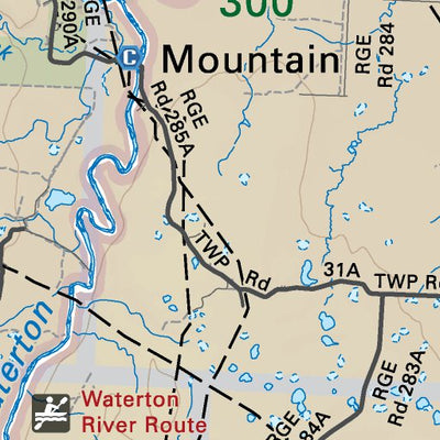 SOAB02 Waterton Lakes National Park - Southern Alberta Topo
