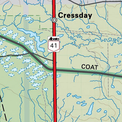 SOAB08 Wild Horse - Southern Alberta Topo