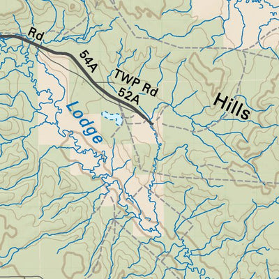 SOAB08 Wild Horse - Southern Alberta Topo