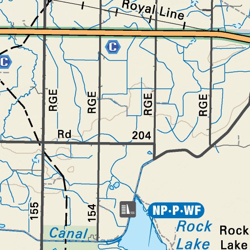 SOAB33 Brooks Southern Alberta Topo Map by Backroad Mapbooks Avenza