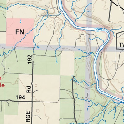 SOAB32 Bassano - Southern Alberta Topo