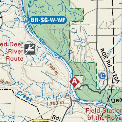 SOAB34 Dinosaur Provincial Park - Southern Alberta Topo