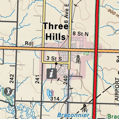 SOAB54 Three Hills - Southern Alberta Topo
