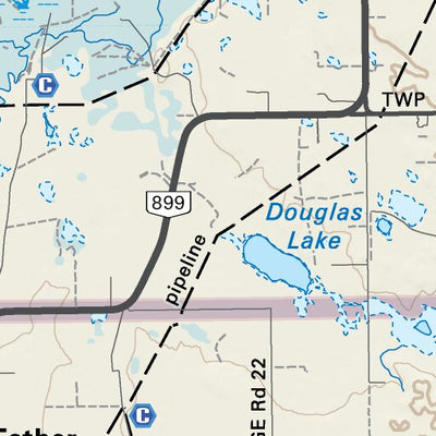 SOAB59 Esther - Southern Alberta Topo