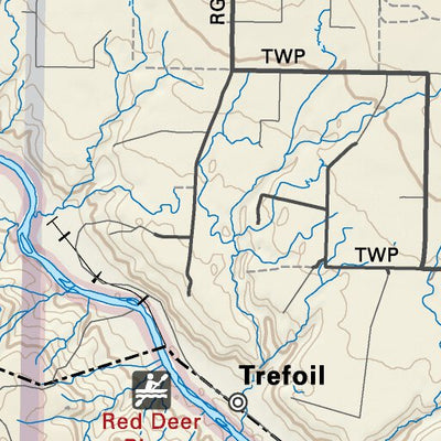 SOAB44 Homestead Coulee - Southern Alberta Topo