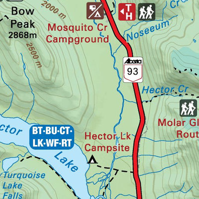 SOAB49 Lake Louise - Southern Alberta Topo