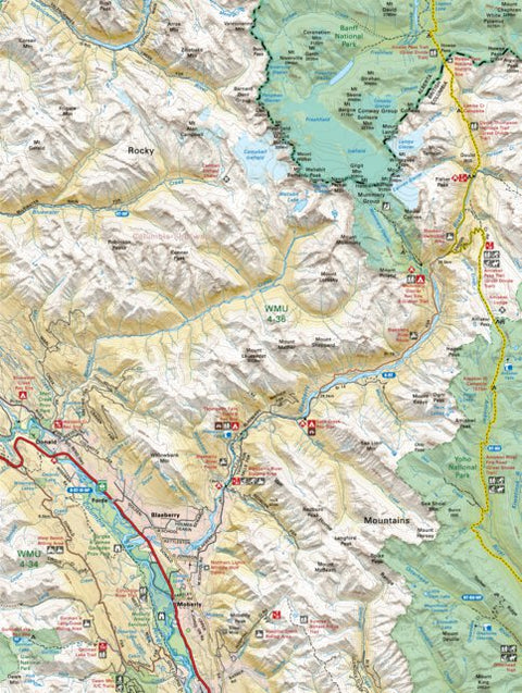 SOAB48 Blaeberry River- Southern Alberta Topo