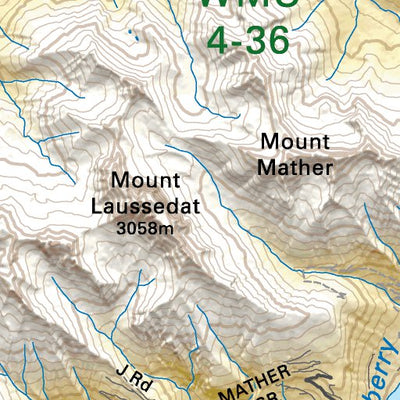 SOAB48 Blaeberry River- Southern Alberta Topo