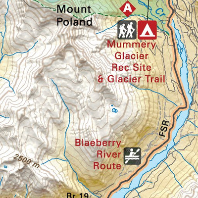SOAB48 Blaeberry River- Southern Alberta Topo
