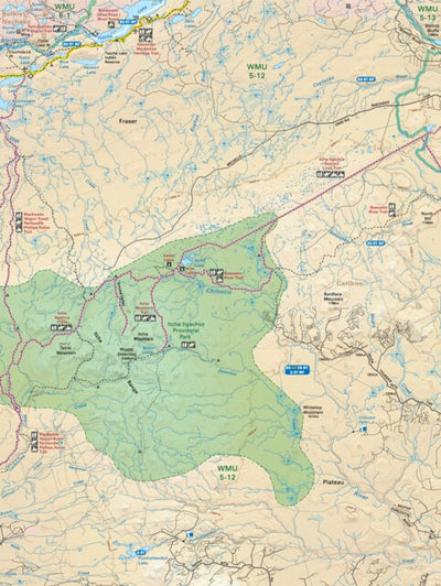 CCBC39 Itcha Ilgachuz Provincial Park - Cariboo Chilcotin Coast BC Topo