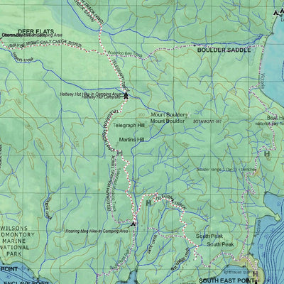 Getlost Map 8119 WILSONS PROMONTORY Victoria Topographic Map V15 1:75,000