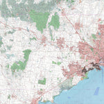 Getlost Map 7722-7822 BACCHUS MARSH-MELBOURNE Victoria Topographic Map V15 1:75,000