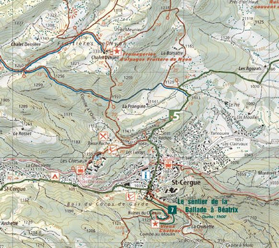 Nyon – Saint Cergue – Rolle – Col du Marchairuz, 1:25‘000, Hiking Map