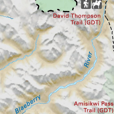 Banff National Park - Alberta Park Recreation Map