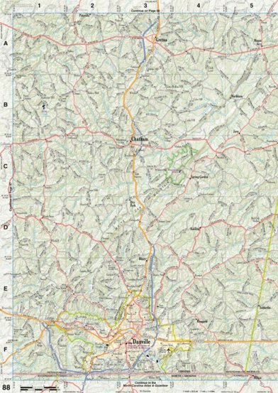 Virginia Atlas & Gazetteer Page 88