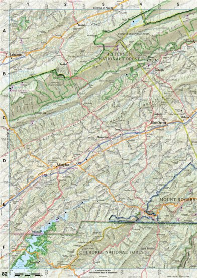 Virginia Atlas & Gazetteer Page 82