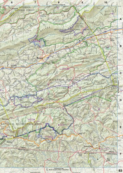 Virginia Atlas & Gazetteer Page 83