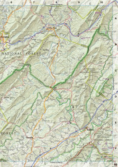 Virginia Atlas & Gazetteer Page 49