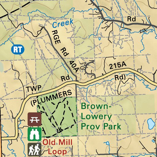CRCR07 Turner Valley Canadian Rockies Topo Map by Backroad Mapbooks