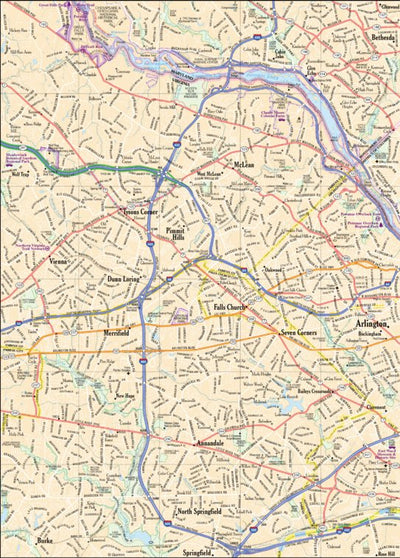 Virginia Atlas & Gazetteer - Washington DC 1
