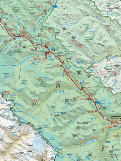 CRCR18 Saskatchewan River Crossing - Canadian Rockies Topo